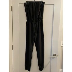 Socialite Black Strapless Jumpsuit